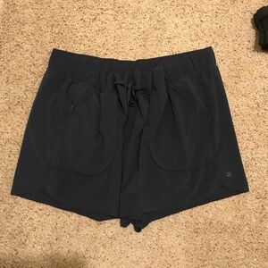Navy exercise shorts